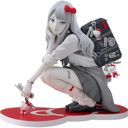 <p><strong>PRE-ORDER: Expected to ship in July of 2027.</strong></p>
<p>An illustration created through a collaboration between horror manga visionary Junji Ito and Hello Kitty comes to life as a figure! Gyaru Tomie x Hello Kitty combines Tomie's bewitching charm and unsettling presence with the unmistakable cuteness of Hello Kitty for a truly unique collectible.</p>
<p>Every detail has been carefully sculpted and painted, from the screentone-inspired pattern of Tomie's skirt to her embroidered patches, d