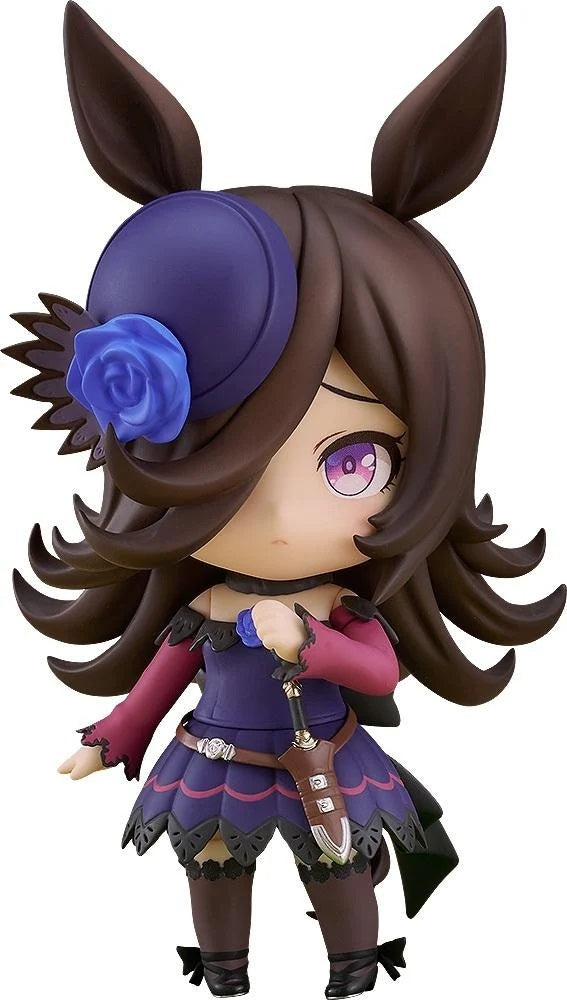 <p><strong>PRE-ORDER: Expected to ship in June of 2027.</strong></p>
<p>Rice Shower, the timid Umamusume who wishes she could stop bringing misfortune to those around her, returns as a Nendoroid.</p><p>She includes anxious, smiling, and serious face plates, plus a racetrack fence, a bouquet, and other parts for different poses. A stand is included.</p><p>A rerelease of the painted, articulated, non-scale Nendoroid sculpted by HJ (GSAS). Approx. 10 cm / 3.9 inches tall.</p>