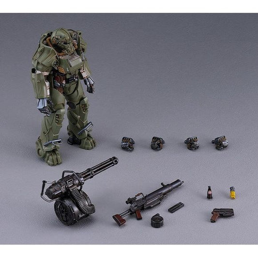 <p><strong>PRE-ORDER: Expected to ship in August of 2027.</strong></p>
<p>Power up your fusion cores: the PLAMATEA T-60 Power Armor from Fallout returns in a pre-war military color scheme.</p><p>This snap-fit plastic model kit features pre-colored and partially pre-painted parts, with a minigun, assault rifle, 10mm pistol, fusion core and Nuka-Cola, plus optional parts for different poses. Sculpted by Nobuhiko Asahina (Max Factory).</p><p>No glue needed. Assembly required. Approx. 20 cm / 7.9 inches tall.<