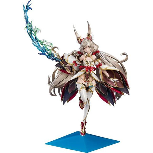 <p><strong>PRE-ORDER: Expected to ship in July of 2027.</strong></p>
<p>From the Nintendo Switch game <em>Xenoblade Chronicles 2</em> comes <strong>Nia in her awakened form</strong> as an impressive 1/7 scale figure from Good Smile Company!</p>
<p>Based on an illustration by character designer <strong>Masatsugu Saito</strong>, Nia's elegant and powerful appearance has been faithfully recreated with intricate sculpting and detailed paintwork.</p>
<p>Translucent parts and pearl paint applications are used