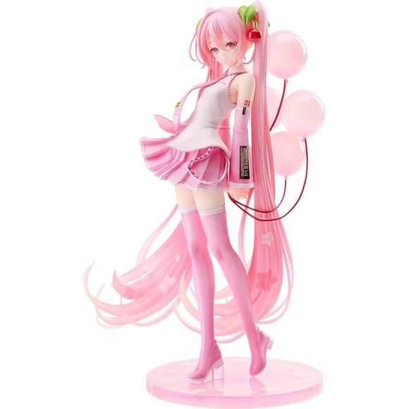 <p><strong>PRE-ORDER: Expected to ship in Q1 of 2028.</strong></p>
<p>The grand prize-winning design from the fourth <strong>Hatsune Miku x Good Smile Company Illustration Contest</strong> comes to life as a beautiful 1/7 scale <strong>Sakura Miku</strong> figure from Good Smile Company's <strong>G.S. Collection</strong> series!</p>
<p>Based on the winning illustration by <strong>fusuma</strong>, Sakura Miku is captured in an elegant and fleeting moment wearing her official Sakura Miku outfit. The figure