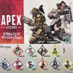 APEX LEGENDS Rubber Strap Vol.2 Gashapon Capsule Collection features: Gibraltar, Wattson, Lifeline, Rampart, Pathfinder, Horizon, Fuse, Octane, Ash, and Mad Maggie
This contains one random Keychain in a gashapon ball.