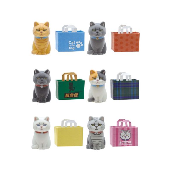 Grumpy never looked this cute. These irresistibly fluffy “cats in paper bags” are back for round two, bringing even more attitude and charm in this fun blind box series. Each figure features a moody little cat popping out of its own paper bag, capturing that perfectly relatable “don’t talk to me” expression—softened by a fuzzy flocked finish that makes them extra huggable (even if they don’t look like they want it).
Every box holds one surprise design out of six unique cats, each with its own personality,