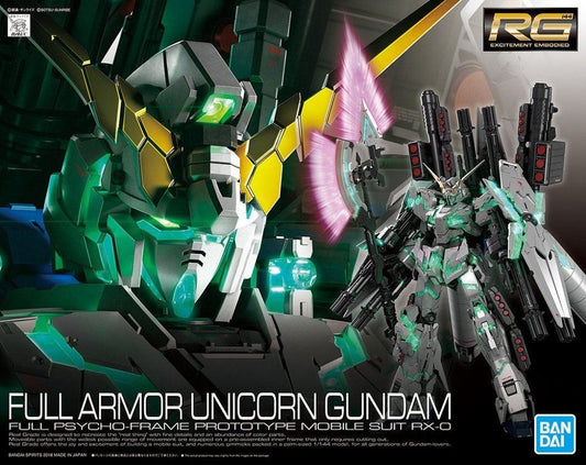 The unicorn Gundam now comes with its full armor armaments! It has been equipped with beam Gatling guns, hard grenades and other weapons. Even with all of the new armor parts attached the unicorn can still create dynamic action poses. It also comes with the hyper beam javelin from the TV opening, it can also fold to be stored away. The giant propellant tanks also come with newly designed parts to recreate and support their massive size. Support stands are also included for stable display. model includes: be