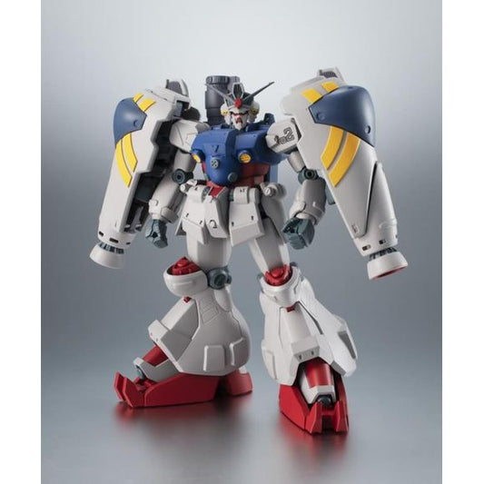 The nightmarish Gundam GP02, stolen at the beginning of the Mobile Suit Gundam 0083 OVA, joins the Robot Spirits ver A.N.I.M.E. line! In the story, this nuclear Gundam was created in violation of the Antarctic Treaty and is sheathed in heavy armor to protect it from the atomic blasts it unleashes at its targets. Stolen by the renegade Deals Fleet, it is a formidable opponent for the Gundam GP01 throughout the series. The Gundam GP02 ver A.N.I.M.E. collectible figure was created in exacting detail, designed