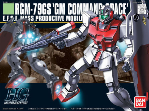 Another rendition of the GM Command, this time the "Space Type". As usual, crisply-molded HG parts are all molded in colour, featuring snap-assembly; foil stickers are included for details. Weapons include a Beam Sabre and Beam Gun.