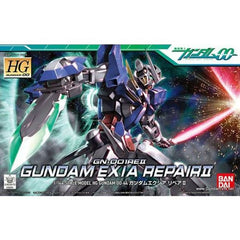 Gundam Exia in its restored form features new GN Sword weapon and different leg and shoulder parts. Also contains parts to build the original Exia.