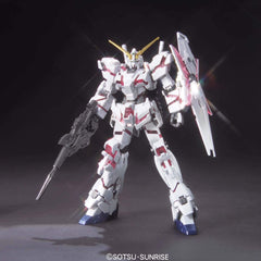 Bandai Hobby HGUC RX-0 Unicorn Gundam (Destroy Mode) Titanium Finish HG 1/144 Model Kit