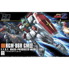 This High Grade Universal Century GM III features all that great articulation that makes HGUC kits so loved. This GM also comes with extra marking stickers, missile pods that feature a part that can be swapped so the pods look open or closed, a beam rifle, beam saber, shield, and large missile launchers. It can also use the shields from other HGUC kits, the Ecoas Jegan and the Jegan.