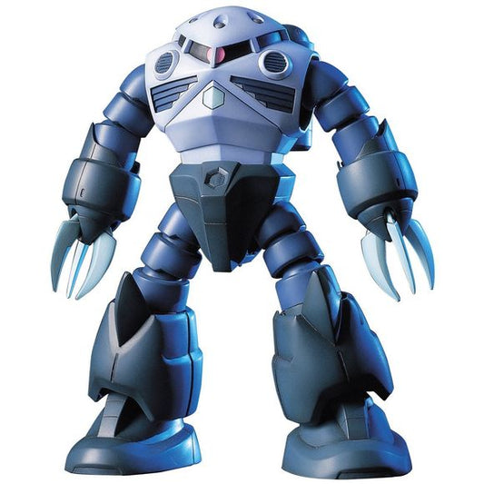 The Zeon aquatic mobile suit from the original Gundam series. Includes movable arms with claws that open and close that allows it to be put in thrusting and lunging poses.