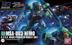 Mobile suit used by the AEUG in the animated series "Zeta Gundam" comes with beam rifle, shield, 2 beam sabers, Left and Right closed fists, spread hand, fists for holding weapons, and one right trigger finger for the rifle.
