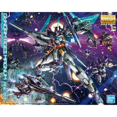 From "Gundam Build Divers" comes GBN champion Kyoya Kujo's AGEII Magnum in MG form!
The AGEII Magnum's MG-specific head part features sharp molding for a high-quality look you'd expect of an MG. In addition, the holding power of its shoulders has been improved thanks to a new shoulder frame mold, so your posing will hold up better, even over time or when equipped with weapons. And, a locking mechanism for the hip joint allows for a secure range of motion when in MS form.
Speaking for forms, this kit can