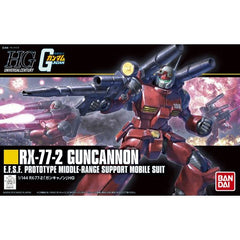 To celebrate the 35th anniversary of GunPla a new subseries within the HG line is being released that updates models from yesteryear with modern proportion and new engineering. The first of these releases is the Guncannon, which started the HGUC line in 1999. Assembly Required.
