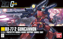 To celebrate the 35th anniversary of GunPla a new subseries within the HG line is being released that updates models from yesteryear with modern proportion and new engineering. The first of these releases is the Guncannon, which started the HGUC line in 1999. Assembly Required.
