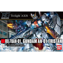 A new Gundam based on the Gundam NT-1 Alex, this Gundam stars in the new project "Gundam Twilight Axis" set 6 months after the ending of "Gundam Unicorn". Includes two beam sabers, shield, and beam rifle. Runner x7. Sticker sheet x1. Instruction manual x1.