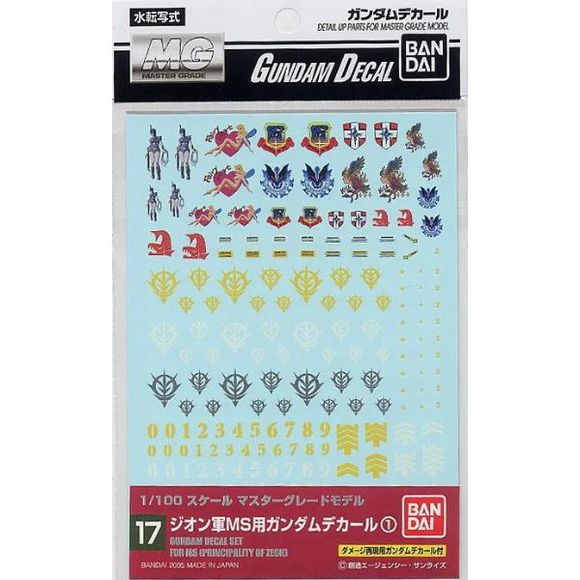 These are high-quality water-slide decals to add custom markings to your Gundam 0080 Series Gundam kits.