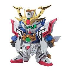 SD Gundam molded in color and requiring no glue for assembly.