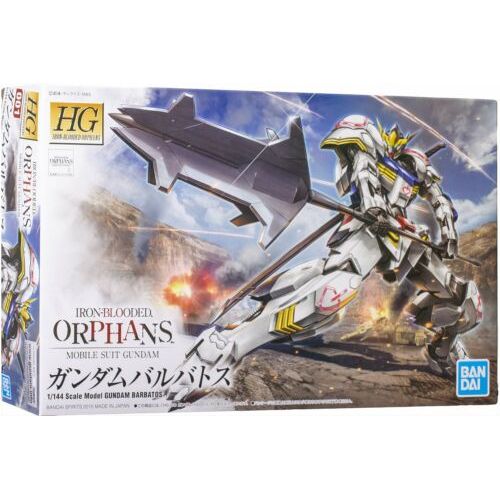 <p>Build and display <strong>IBO Iron-Blooded Orphans Gundam Barbatos</strong> with this official Bandai Hobby <strong>HG 1/144 scale model kit</strong>.</p>
<p>Relegated to use as a generator after 3 centuries of neglect, the Gundam Barbatos was pressed into service during an attack by the enemy Gjallarhorn in "Mobile Suit Gundam: Iron-Blooded Orphans." This HG version can swap weapons and armor parts with other kits in the series, and contains parts to build one of two different versions of the mech. Part