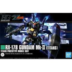 <p>The Gundam MK II from the animated TV series Zeta Gundam reappears 30 years later in an amazing new HG kit! Utilizing new molding techniques that allow assembly with less visible marks thanks to the "kusabi" gate, as well as a re-imagined aesthetic that balances appearance accuracy and dynamic movement, the Gundam MK II is a classic Gundam suit ready to start off or complete any Gundam collection!</p>
<p>The Titans version features additional marking stickers not found on the white AEUG version. Includes