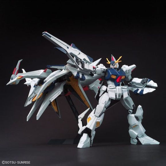 From Bandai comes a "Mobile Suit Gundam: Hathaway's Flash" kit of a 1/144 scale HG Penelope! The complicated structure of Penelope has been recreated in this kit, using not only highly detailed parts but also utilizing clear parts in addition to solid parts. The shape and volume of the shoulder armor and tail stabilizer are incredibly impressive and one can open and close said armor by changing the position of Penelope. Every additional part can be attached to the armor. A display pedestal can be used to di