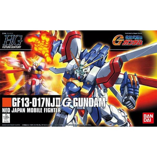 <p>Build and display <strong>Mobile Fighter G Gundam HGFC #110 G Gundam</strong> with this official Bandai Hobby <strong>HG 1/144 scale model kit</strong>.</p>
<p>Bakunetsu God Finger! Also known as Burning Gundam, this design from G-Gundam has been streamlined with modern proportion in a compact 1/144 scale.</p>
<p>Backpack fins can unfold just like in the show and includes translucent hands for special attack. Beam sabers and a chest that can open via part swapping round its accessories</p>
<p><strong>Pro
