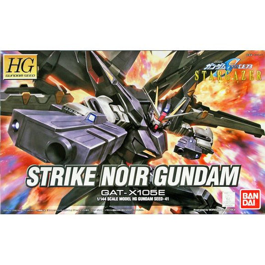 A variant of the Strike Gundam used in the OVA "Stargazer" has been faithfully recreated in its dark color scheme and features amazing proportion and articulation. Beam pistols and anti-ship swords included along with grappling wires and display stand.