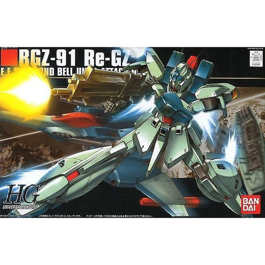 The much-anticipated HGUC kit of Re-GZ is here and is definitely not one to disappoint! Sharply molded in color, this snap-fit assembly kit of the refined Zeta Gundam will be highly poseable upon completion thanks to the use of polycaps in joints. Of course, Re-GZ is not without its B.W.S. (Back Weapon System), used to transform into Space Fighter mode when a boost in speed is called for. Re-GZ's features include saber racks on the backpack that can open for storing its beam sabers, the grenade launchers on