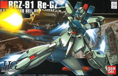 The much-anticipated HGUC kit of Re-GZ is here and is definitely not one to disappoint! Sharply molded in color, this snap-fit assembly kit of the refined Zeta Gundam will be highly poseable upon completion thanks to the use of polycaps in joints. Of course, Re-GZ is not without its B.W.S. (Back Weapon System), used to transform into Space Fighter mode when a boost in speed is called for. Re-GZ's features include saber racks on the backpack that can open for storing its beam sabers, the grenade launchers on