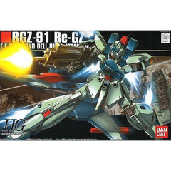 <p>The much-anticipated HGUC kit of Re-GZ is here and is definitely not one to disappoint! Sharply molded in color, this snap-fit assembly kit of the refined Zeta Gundam will be highly poseable upon completion thanks to the use of polycaps in joints.</p>
<p>Of course, Re-GZ is not without its B.W.S. (Back Weapon System), used to transform into Space Fighter mode when a boost in speed is called for. Re-GZ's features include saber racks on the backpack that can open for storing its beam sabers, the grenade la