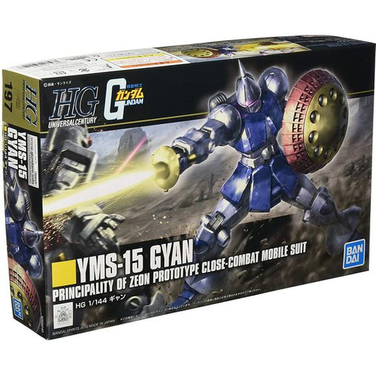 The knight themed mobile suit from the original "Mobile Suit Gundam" TV series now in a modern HG form!  Not only have its proportions been refined with modern aesthetic, but it features more possibility and articulation than ever before!  Wrist can shift forward to recreate various fencing attacks and shield includes layers of color separation.   Includes beam saber, and shied.  Runner x 8, sticker, instruction manual.