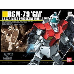 A 1/144 model of the GM from the original Mobile Suit Gundam. Comes with Beam Spray Gun, beam saber, and shield. Assembly required.