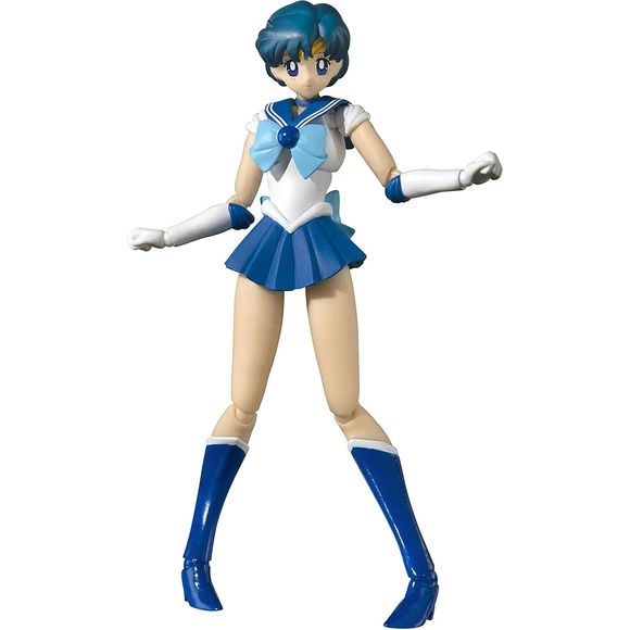 A new "Animation Color Edition" of the popular S.H. Figuarts Pretty Guardian Sailor Moon figure series! Featuring coloration based on their appearances of the 1990's anime series, it showcases the Sailors and their cute actions with all their accuracy to detail and posability fans have come to expect from S.H. Figuarts. Note that the actual product may vary from the imagery, also the figure must be attached to the stand in order for it to be displayed in a standing pose. Main body, 3 optional expressions po