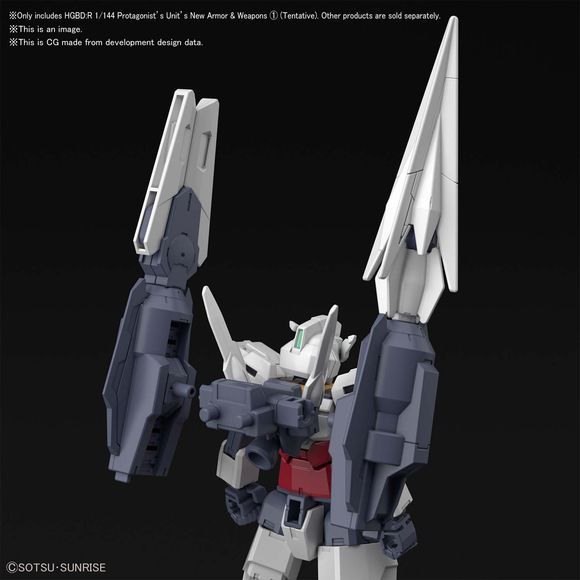 Weapons for a new unit seen in the second season of Gundam Build Divers RE:Rise! Mobile suit not included.