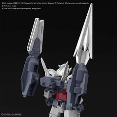 Weapons for a new unit seen in the second season of Gundam Build Divers RE:Rise! Mobile suit not included.