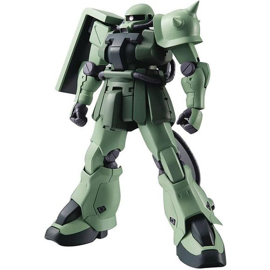 <p>From memory to imagination, you can relive the excitement of your favorite Gundam anime again with this new Action New Imagination Memory Emotion (A.N.I.M.E.) series from TAMASHII NATIONS. A mass-produced modification of the venerable MS-06F-2 ZAKU? F-2 TYPE that saw so much action during the One Year War, widely deployed in the Delaz Fleet and among Zeon remnants. Now it joins ver.A.N.I.M.E.! Includes features such as a Zaku machinegun with detachable magazine and a newly sculpted anti-aircraft cannon.