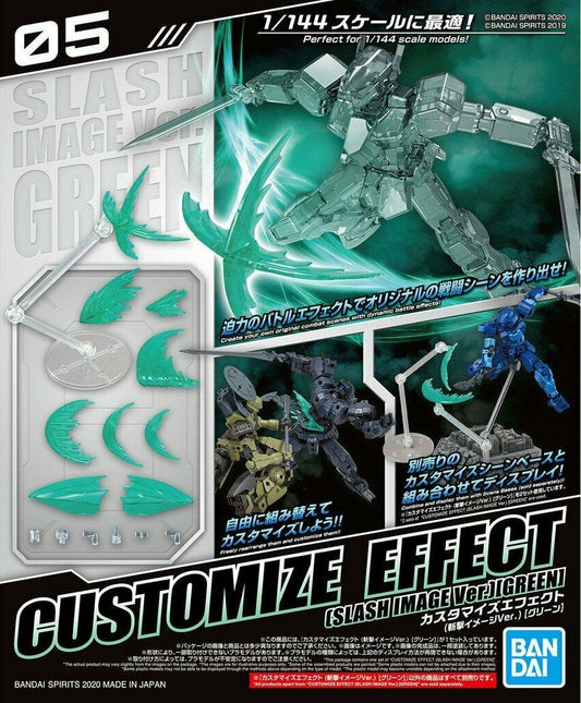 Bandai Spirits 30MM Customize Effect #05 Slash Image Green Ver. Model Kit | Galactic Toys & Collectibles