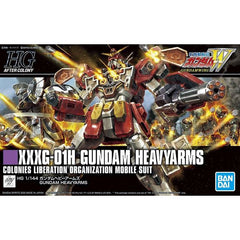 <p>Gundam Heavyarms from "Mobile Suit Gundam Wing" brings its overwhelming firepower to Bandai's latest HG model-kit format! It's equipped with various weapons such as its chest gatling gun, shoulder-mounted homing missile, leg micro missiles, etc.</p>
<p>The Beam Gatling can be attached to the left arm and backpack; the right arm is equipped with an army knife. Display it in its Full Open configuration to display its full destructive capability!</p>
<p><strong>Product Features:</strong></p>
<ul>
<li>HG 1/1