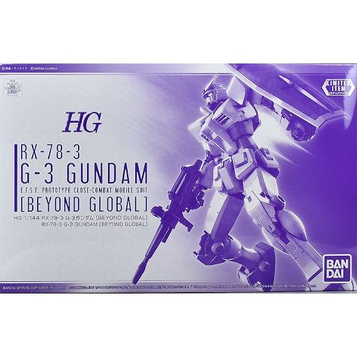 Bandai Gundam RX-78-3 G-3 (Beyond Global) HG 1/144 Model Kit. Assembly Required.