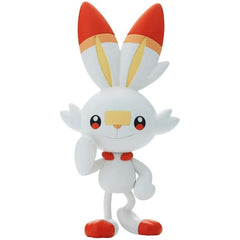 Pokemon Plamo Quick Collection Quick kit Scorbunny pursues an astounding form through a fixed pose, comes with 20 parts and a set of foil stickers.