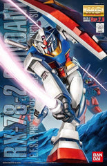 This much-anticipated offering is designed with amazingly accurate detailing and proportion to its TV counterpart in the 1979-80 "Mobile Suit Gundam" series. The snap-fit plastic parts come molded in color so no painting is necessary. A new inner frame was developed for this release, capable of striking more dynamic and realistic poses than an MG release ever could before! The transformable Core Fighter can be docked inside Gundam to become its cockpit, just like in the show. Gundam's movements are not rest