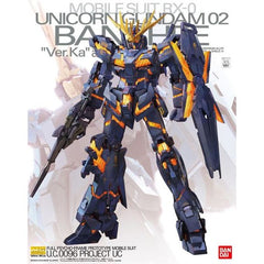 The Master Grade Unicorn Gundam 02 Banshee 02 gets a Ver. Ka release! Its armor can be opened to reveal the inside form, and it comes with its Beam Magnum, shield, two Beam Sabers, the Hyper Bazooka, decals and foil stickers for the markings.