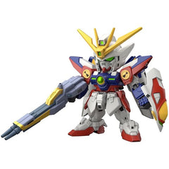 A completely new model of Wing Gundam Zero joins the SD Gundam EX Standard lineup from Bandai! He comes with plenty of weapons, and you can combine them if you like; you can also use his weapons with 1/144-scale HG models! The backpack wing can be deployed, too, and that also can be used with HG model kits.