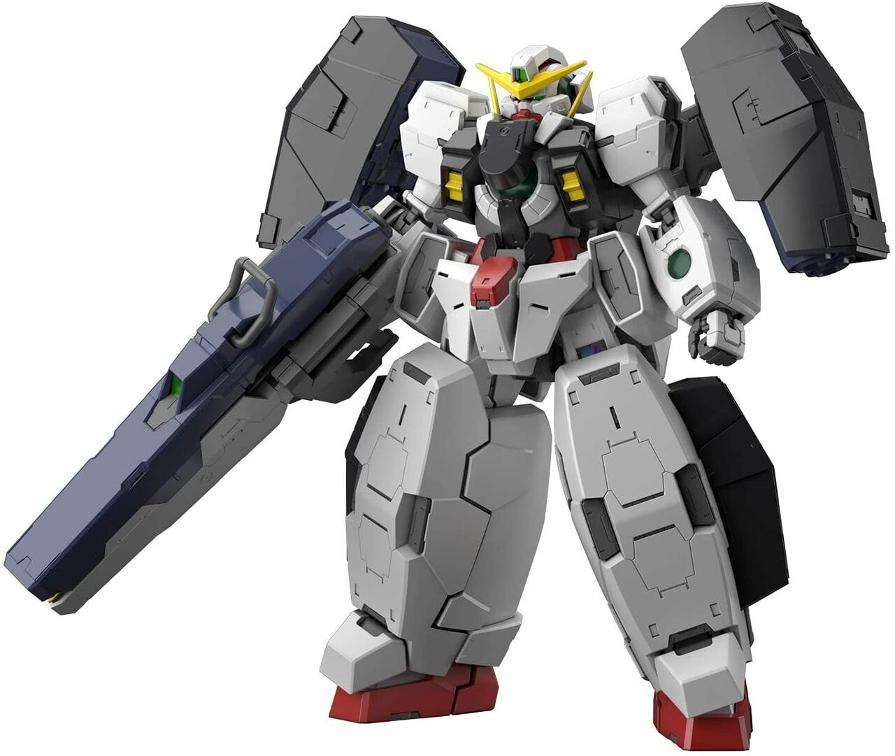 The Gundam Virtue piloted by Tieria Erde in Mobile Suit Gundam 00, finally joins the MG series lineup! The kit is full of various gimmicks, and its proportions have been re-considered under MG series standards. Additionally, The Gundam Virtue’s most iconic feature, transitioning into the Gundam Nadleeh, can be recreated. A wide range of armaments such as the GN Bazooka and Gundam Nadleeh Beam Rifle are included. 1/100 Scale.