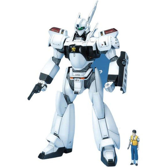 Bandai MG 1/35 Patlabor AV-98 Ingram 1 Model Kit
Bring the iconic police Labor of Mobile Police Patlabor to your collection with Bandai’s Master Grade 1/35 AV-98 Ingram 1 model kit! Featuring the distinctive white-and-black armor and Metropolitan Police styling of Ingram Unit 1, this classic MG kit makes an impressive display piece for Patlabor and mecha fans alike.
The 1/35 scale kit features an articulated build with a detailed cockpit and opening chest armor. It also includes the Ingram’s signature Rev