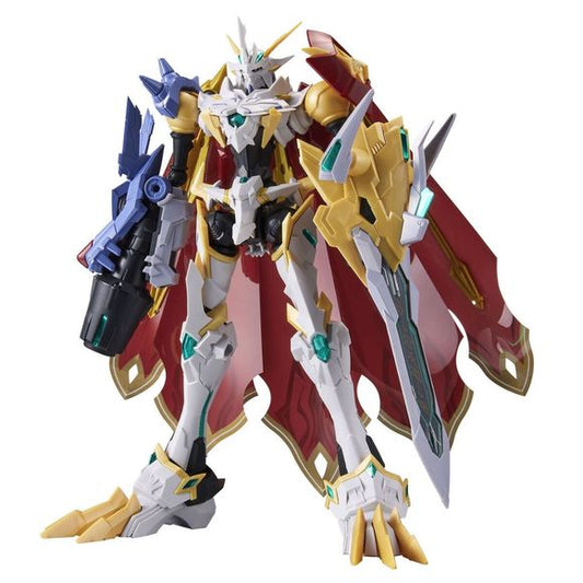 Omegamon joins the Figure-rise Standard Amplified model kit line up! Standing almost 8 inches tall when finished, the completed figure also features connection holes to allow for future customization. The cloak can also be expanded by changing the attachment position at the base. Make sure to add this kit to your Digimon collection! Approximately 7.87 inches (20cm) tall.