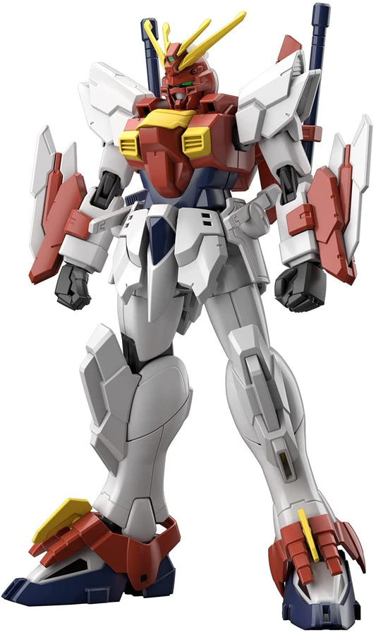 The Blazing Gundam joins the 1/144 scale High Grade model kit series! Once complete you can pose this figure easily for endless, action-packed scenes! A great addition to any Gundam Breaker Battlogue collection.
Box Contents:
Pieces to build
Blazing Gundam
2 Beam blades
2 Beam tonfa
2 Beam saber patterns
Kick effect part
Hand parts
Foil seal
Instructions