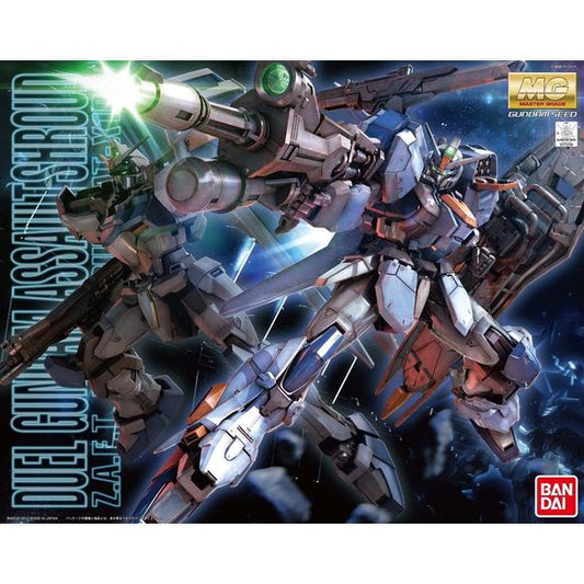 The first of 4 designs being released to celebrate the Blu Ray release of “Mobile Suit Gundam Seed” features a new common internal MG frame designed to replicate the fictional similarity between the Gat-X series. All features of the Duel are faithfully replicated including the ability to remove the Assault Shroud Armor. Immense surface detail, accuracy, and articulation on the MG Duel represent the core of the Master Grade series. This release also includes a never before seen weapon, a massive hyper bazook