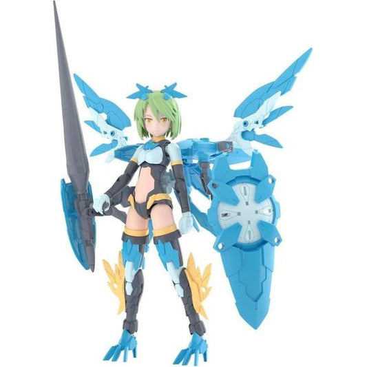 Fal-Farina is the newest member of Bandai's 30MS (30 Minutes Sisters) figure kit lineup, now in their Conductor Form! This all-in-one 30 Minutes Sisters item includes parts to build a fully posable figure, three interchangeable facial expressions, and armor parts! Her facial expressions are tampo printed, and this figure can be customized as you like with other 30MS optional parts.