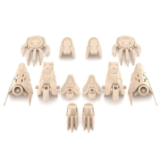 Use these heavy armor parts for the 30MS/30 Minutes Sisters line to make your model kits even more unique and to your taste! One set of heavy armor pieces and one joints set is included!