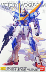 It’s the LM314V21 Victory Two Gundam! From the popular “Mobile Suit Victory Gundam” anime series, the V2 has finally got the Master Grade treatment and "Ver. Ka"-ed by the legendary mecha designer, Katoki Hajime! This kit comes molded in multiple colors and features a snap fit construction. The weapons included are a Beam Rifle / Grenade Launcher and a clear pink beam shield. Three 1/100 scale figures are included: two pilot figures so you can have your choice of Uso Ewin or Marbet Fingerhat in the cock